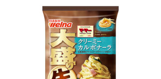 「マ･マー 大盛り生パスタ クリーミーカルボナーラ」（日清製粉ウェルナ）