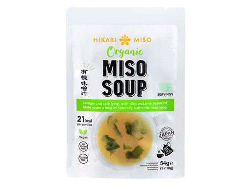 「Organic Miso Soup」（ひかり味噌）