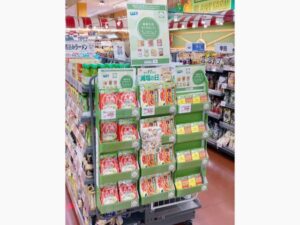 スーパー店頭でアピール（福井県「PLANT清水店」）