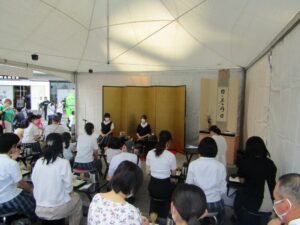 東京スカイツリータウンのイベントの1つ。東京都内の高校・茶道部員による抹茶体験