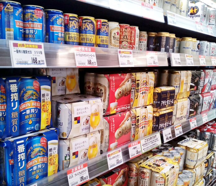 ビール類 値上げの10月、出荷3割減 実需は堅調維持か