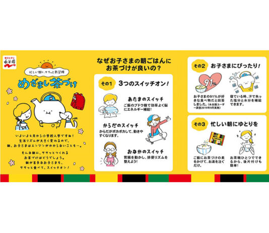 「めざまし茶づけ紹介リーフレット」（永谷園）