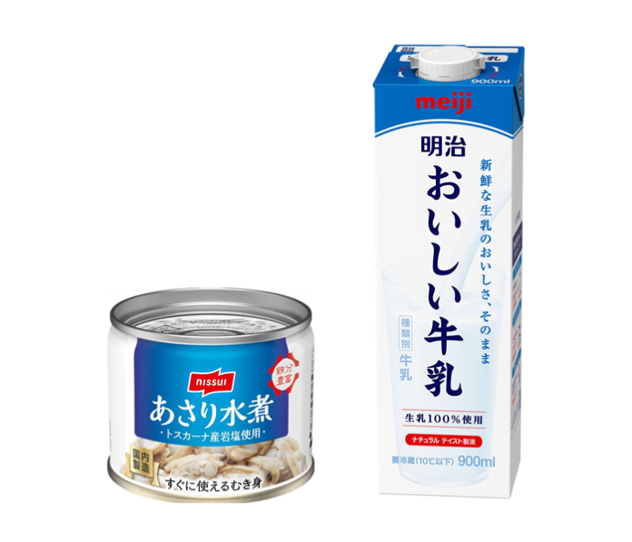 ニッスイの缶詰と「明治おいしい牛乳」がコラボレシピ