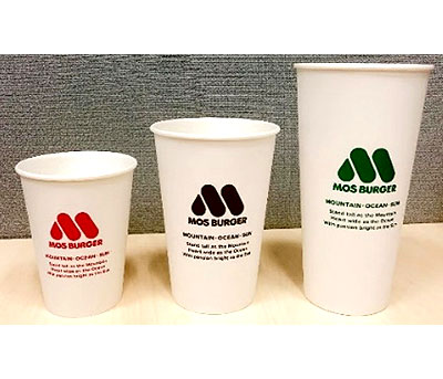 モス、コールドドリンクのカップを紙製に変更 1年間で約670トンのプラスチック削減