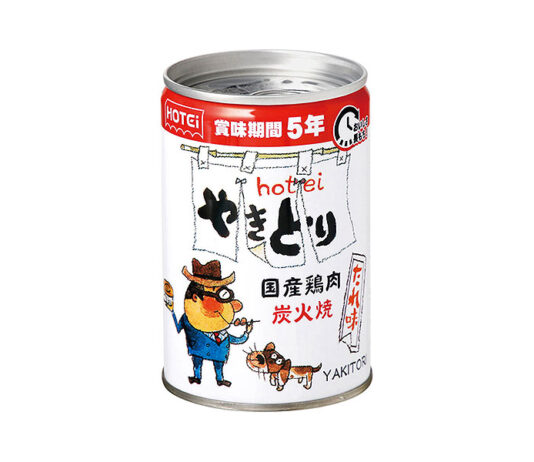 賞味期間を5年に延長した「やきとり たれ味」（7号缶）（ホテイフーズコーポレーション）