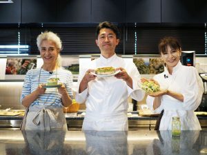 （左から）結城アンナさん、入江誠シェフ、井澤由美子さん - 食品新聞 WEB版（食品新聞社）