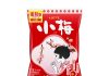 価格改定と容量変更いずれも対象の「小梅」(袋)。来年3月12日発売分から現行の68ｇから60ｇになる