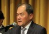 あいさつする近藤正樹会長（日本フードサービス協会）