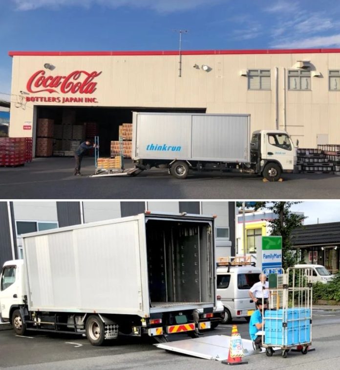 コカ・コーラ ボトラーズジャパンの店舗配送トラック