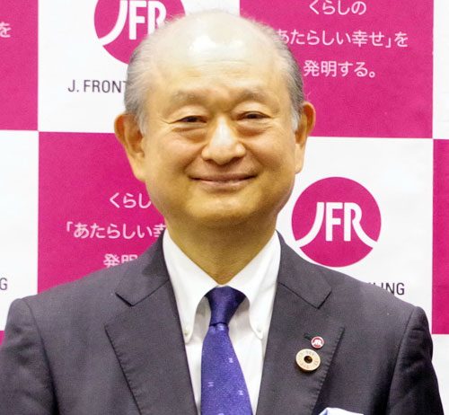 会長に就任する好本達也氏（日本百貨店協会）