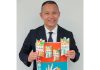間食?食事?境界あいまいに 新たな食の選択肢「ランチパイ」 湖池屋が販促強化 「ランチパイ」をPRする福島恒晴九州支店長