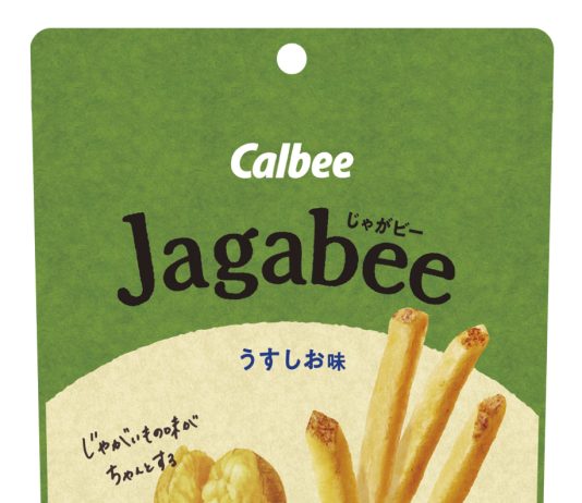 チャックなしパッケージの「Jagabee うすしお味 38g」