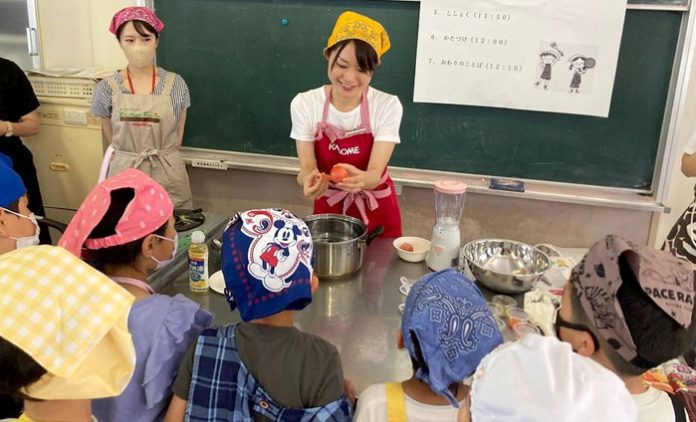 トマトを使った食育授業 食の大切さ楽しさ学ぶ 西鉄ストア×カゴメ