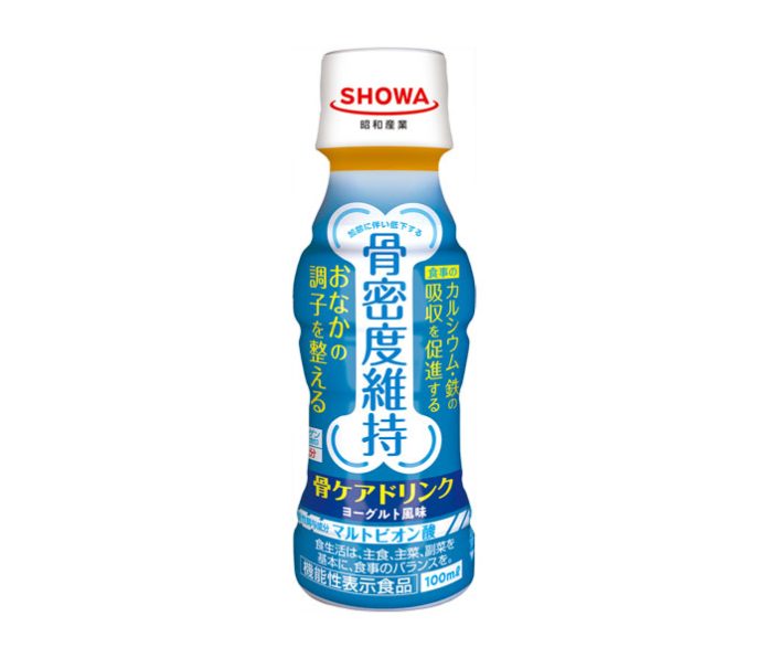 機能性表示食品「骨ケア ドリンク ユーグルト風味」 カルシウム・鉄の吸収を促進 昭和産業