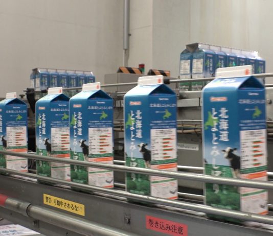 牛乳の製造ライン