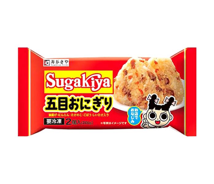 「冷凍SUGAKIYA五目おにぎり2個入り」