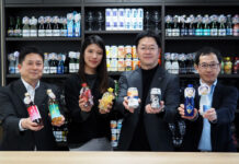 広がる「チル酒」 日本アクセス、強みの低温物流で市場創造 酒類では後発 ポジション逆手に挑戦 (左から)俵積田秀剛氏、福島芙実子氏、長崎邦泰氏、甘利有史氏