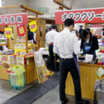 試食で今春の新商品をアピール