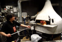 イタリア野菜保存食品産業協会 首都圏10店舗で伊産トマト缶調理 腕を振るう伊・和・洋・韓のシェフ 店内に設置された自慢の白い石窯