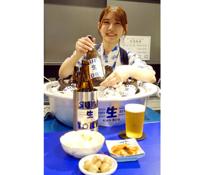 氷水で冷やした「キン冷」と保冷ボトルクーラー