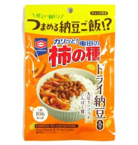 「亀田の柿の種 ドライ納豆入り」（25g）