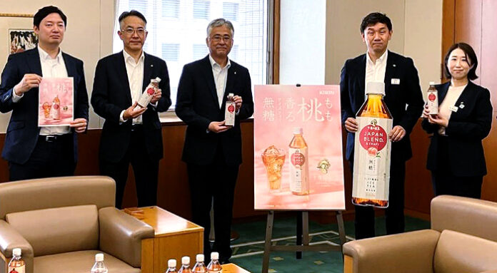 鹿児島県庁で発売を報告