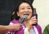 「赤坂ルビンロート」で乾杯の発声する東京・港区の清家愛区長