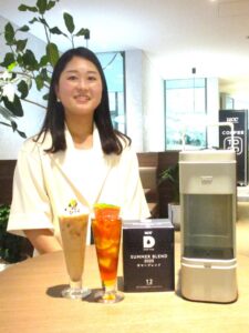 ソロフレッシュコーヒーシステムの西川満美子氏 ソロフレッシュコーヒーシステムの西川満美子氏