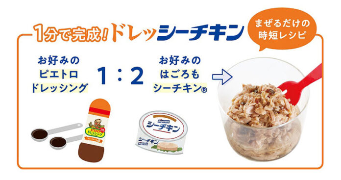 「ドレッシーチキンおにぎり」の作り方