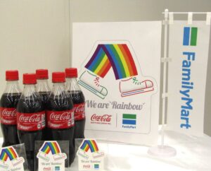 コカコーラとオリジナルステッカーのデザイン 「コカ・コーラ」とオリジナルステッカーのデザイン