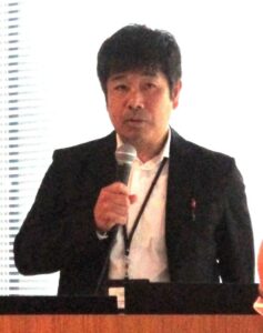 企画部の中澤友彦部長 企画部の中澤友彦部長