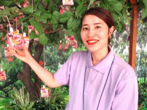 inゼリー フルーツ食感をもぎとる森永製菓の水谷愛氏 「inゼリー フルーツ食感」をもぎとる森永製菓の水谷愛氏