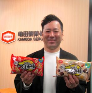 尾関太一郎国内米菓マーケティング部部長 尾関太一郎国内米菓マーケティング部部長