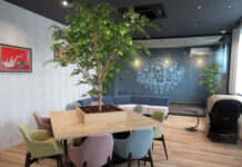 名城食品 本社増築、快適空間が出現 福利厚生・プレゼン設備など充実 カフェ風の休憩室