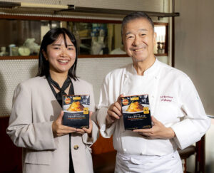 落合シェフとエスビー食品風間美柚さん 落合シェフとエスビー食品風間美柚さん