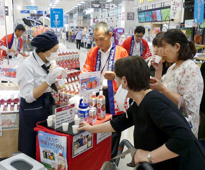 店頭試飲で国産プレミアムを訴求