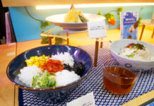 食品卸 鍋に頼らない秋冬提案 長引く高温、野菜高騰リスクも かき氷をトッピングした茶漬け