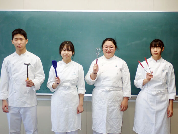 レシピを考案した厚岸翔洋高校の生徒ら