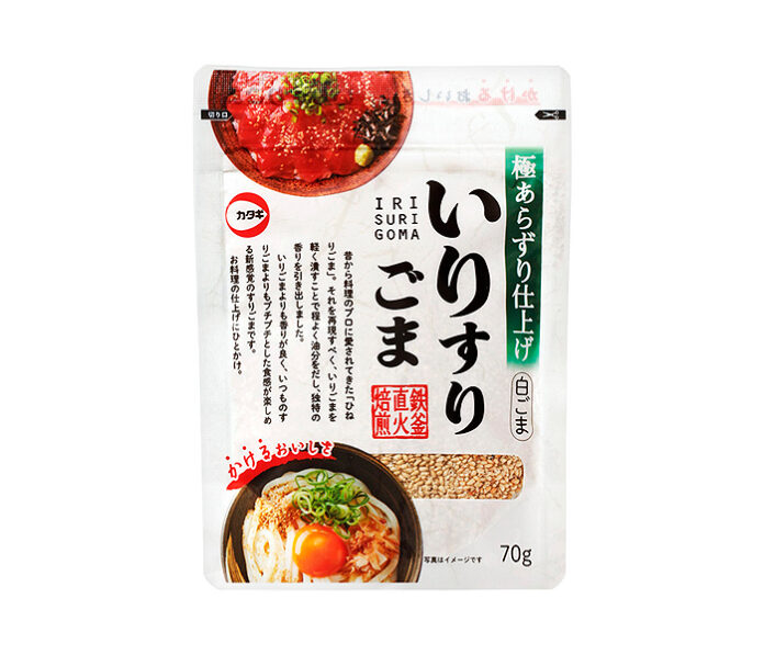 新商品の「いりすりごま白」（70ｇ）（扱いは大きめ）