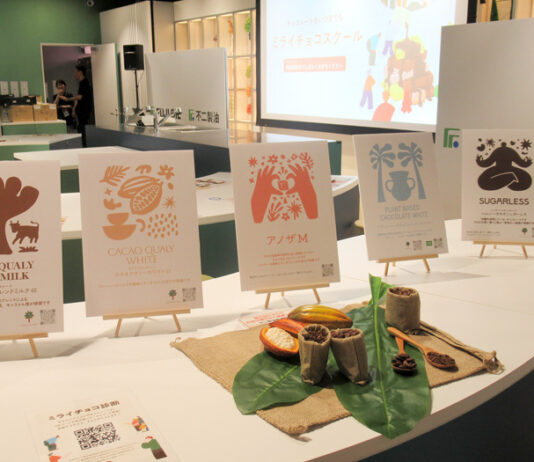 カカオ不使用の「アノザＭ」などミライチョコを紹介