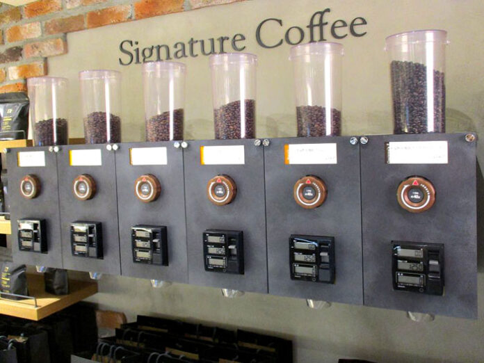 氷温熟成珈琲の量り売りコーナー