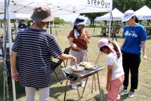 ミートボールと焼ビーフンで即席ミートボールスパゲッティー