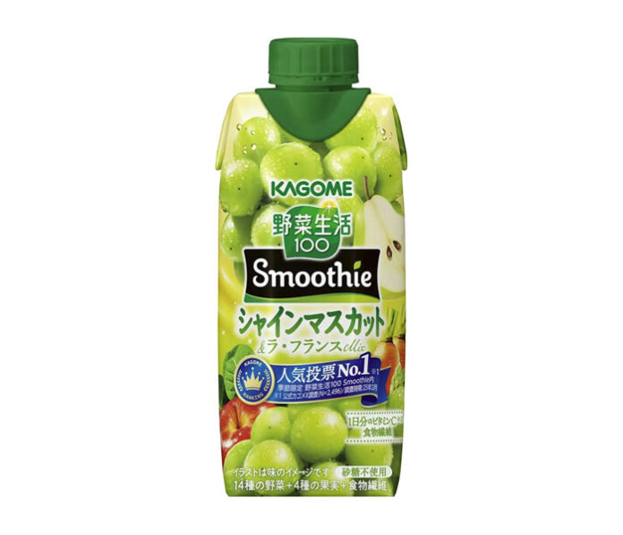〈こだわりのヒミツ〉カゴメ「スムージー・シャインマスカット」 公式Xの人気投票No.1
