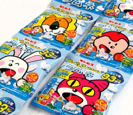 「だべっ子どうぶつラムネ」4連タイプ