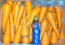 液体塩こうじで“わけあり野菜”を救え! ハナマルキ×イオンアグリ創造 プロジェクト第4弾 液体塩こうじ+規格外のオーガニックにんじん