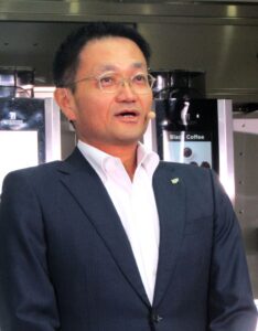 UCC上島珈琲の芝谷博司社長 UCC上島珈琲の芝谷博司社長