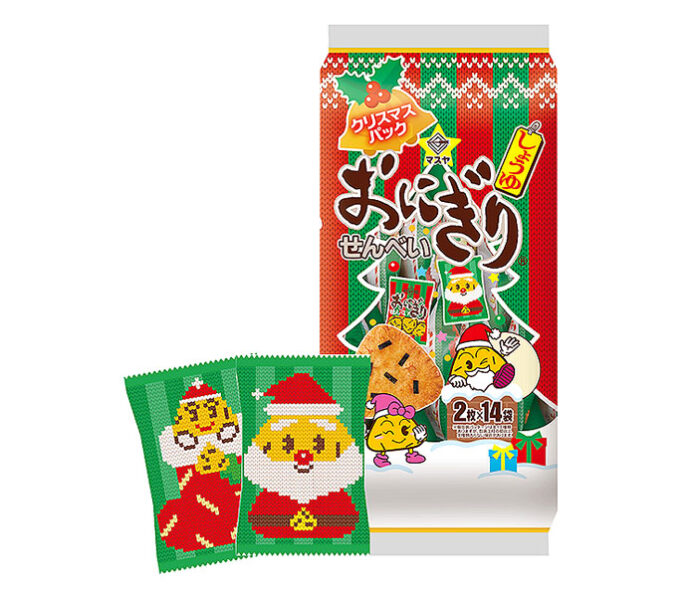 「おにぎりせんべい クリスマスパック」 「おにぎりせんべい クリスマスパック」