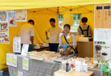 プラントベースフードが集結! 名古屋で「秋のヴィーガングルメ祭り」 大豆ミートでつくられた焼きとり風た串カツ風メニューが並ぶ(かるなぁブース)