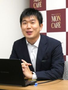 片岡物産の藤原啓史氏 片岡物産の藤原啓史氏
