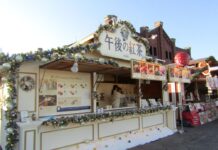 キリン「午後の紅茶」のヒュッテが横浜赤レンガ倉庫に出現 「Christmas Market」初出店 コンセプトはホワイトクリスマス 「午後の紅茶」のヒュッテ